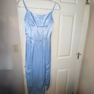 SHEIN Light Blue Midi Dress